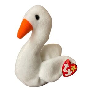 TY Gracie The Goose Beanie Baby 1996 Plush‎ Toy Stuffed Animal MWMT Bird